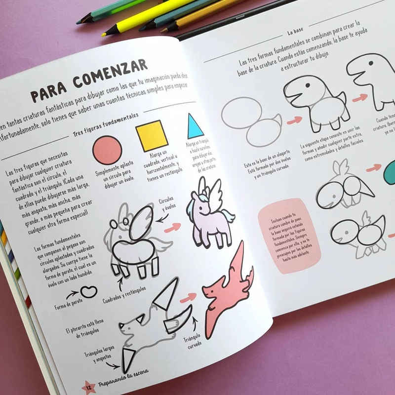 LIBRO COMO DIBUJAR CRIATURAS FANTASTICAS LINDAS - ANGELA NGUYEN - 2