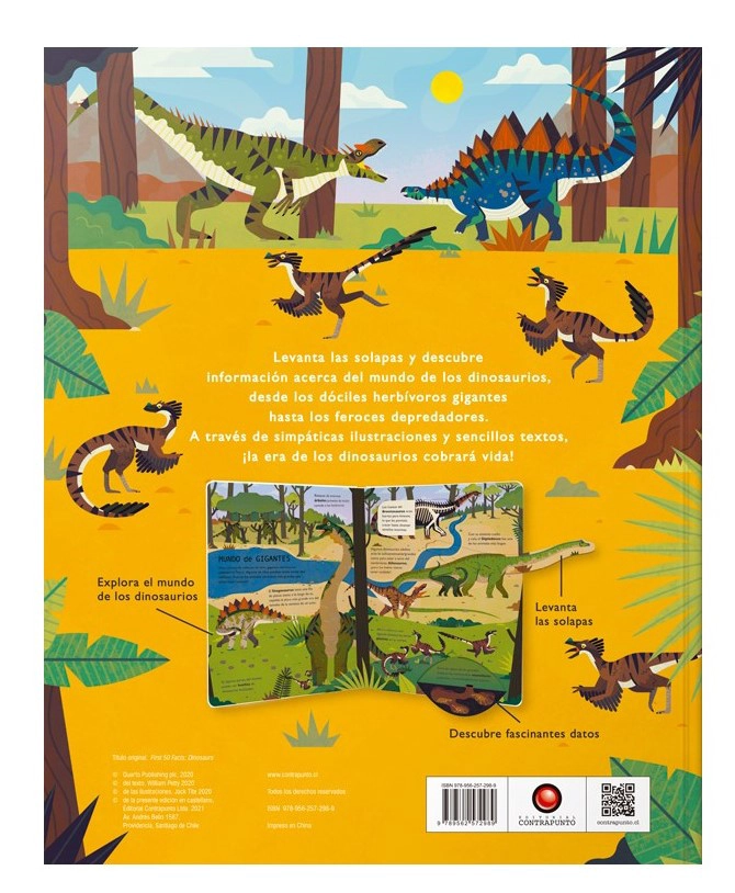 LIBRO 50 CURIOSIDADES SOBRE LOS DINOSAURIOS - WILLIAM PETTY - 4