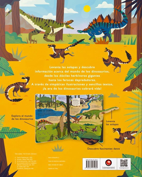 LIBRO 50 CURIOSIDADES SOBRE LOS DINOSAURIOS - WILLIAM PETTY - 7