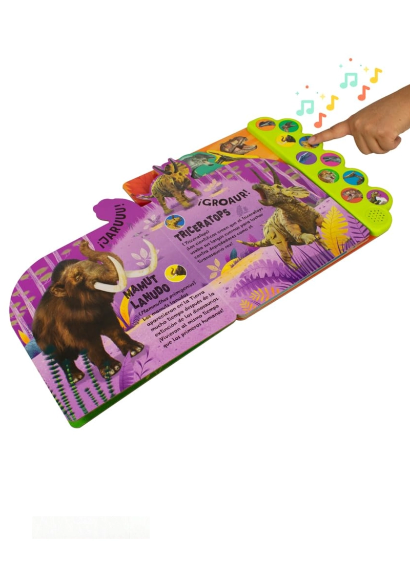 LIBRO 10 SONIDOS DE DINOSAURIOS. ¡TRAS! ¡PARRAM! ¡GROAR!. - LIBRO SONORO - 2