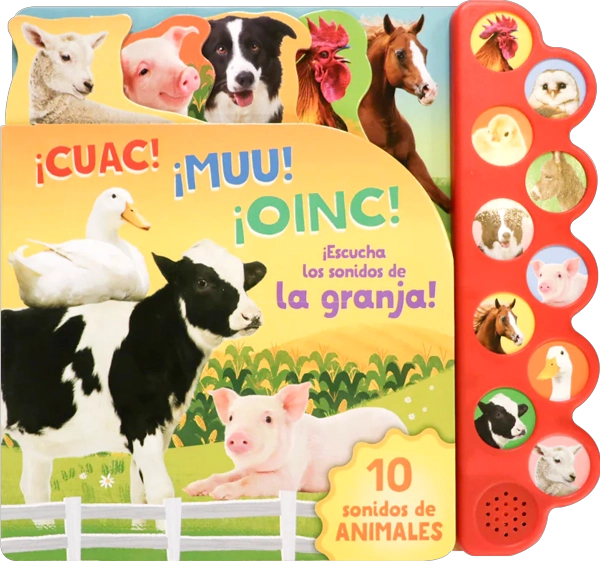 SONORO - 10 SONIDOS DE LA GRANJA. ¡CUAC! ¡MUU! ¡OINC! - 8