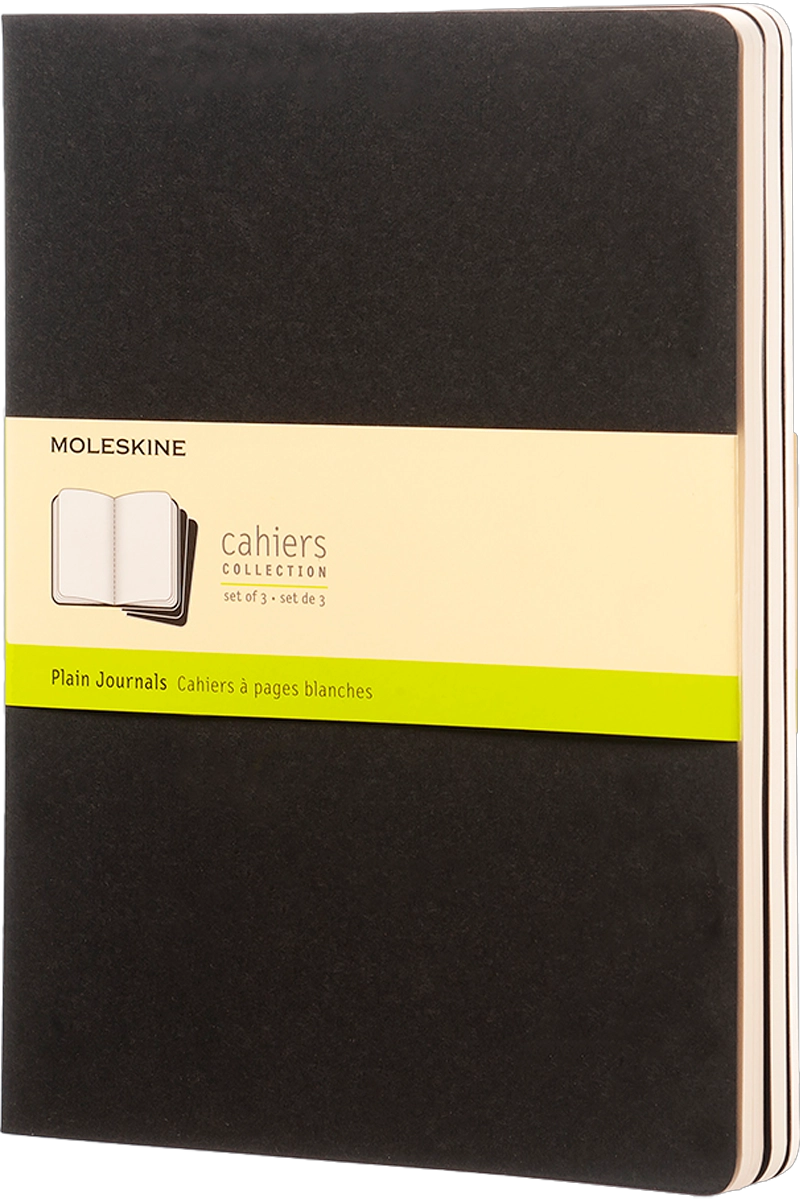 PACK X3 LIBRETAS MOLESKINE CAHIER XL NEGRO LISA - 6