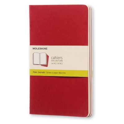 MOLESKINE LIBRETAS CAHIER. SET DE 3 / GRANDE / ROJO - 1