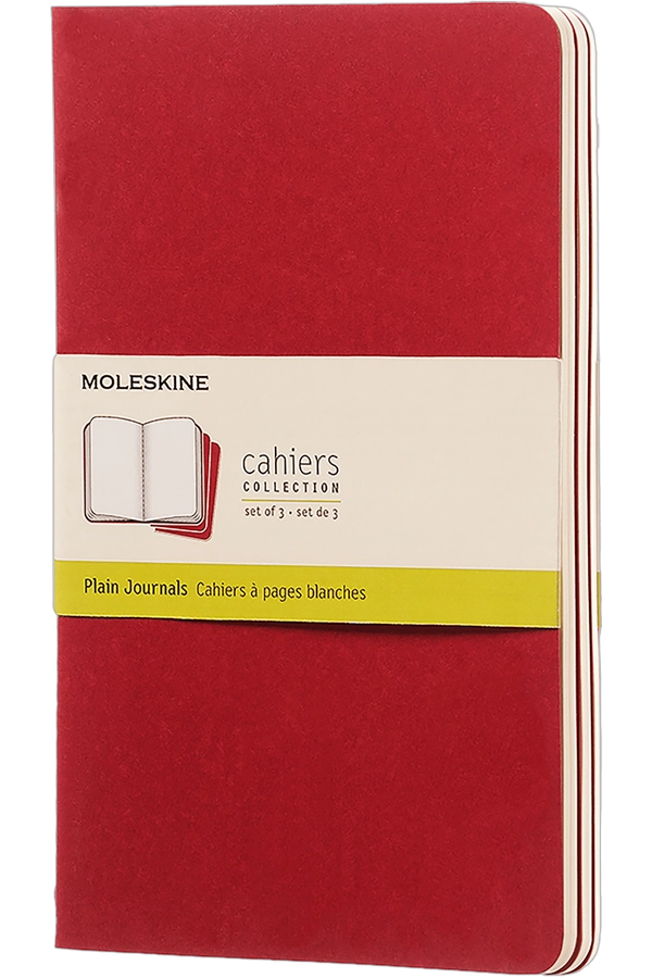 MOLESKINE LIBRETAS CAHIER. SET DE 3 / GRANDE / ROJO - 4