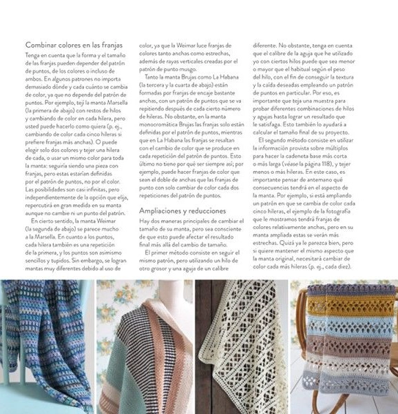 LIBRO MANTAS CON FRANJAS DE GANCHILLO (CROCHET) - HAAFNER LINSSEN - 6