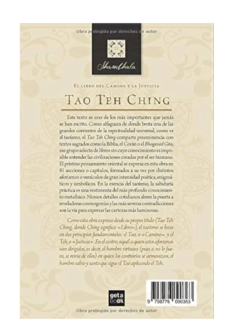 LIBRO SHAMBHALA - TAO TEH CHING - LAO TSE - 2