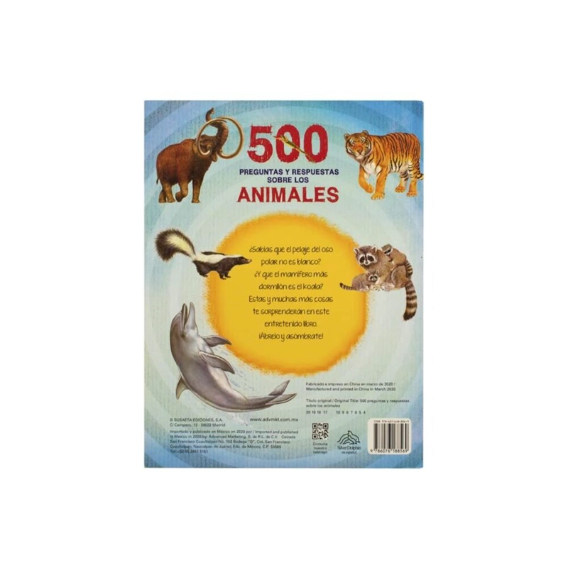 LIBRO 500 PREGUNTAS Y RESPUESTAS - SOBRE LOS ANIMALES - ADVANCED MARKETING - 3