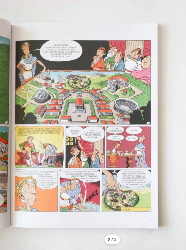 LIBRO ASTERIX 17 LA RESIDENCIA DE LOS DIOSES - RENÉ GOSCINNY - 3