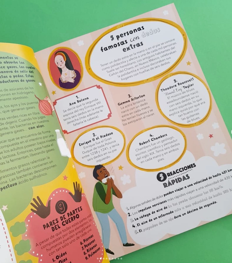 LIBRO EL GRAN LIBRO DE LISTAS CURIOSAS DEL CUERPO HUMANO - RACHEL DELAHAYE - 4