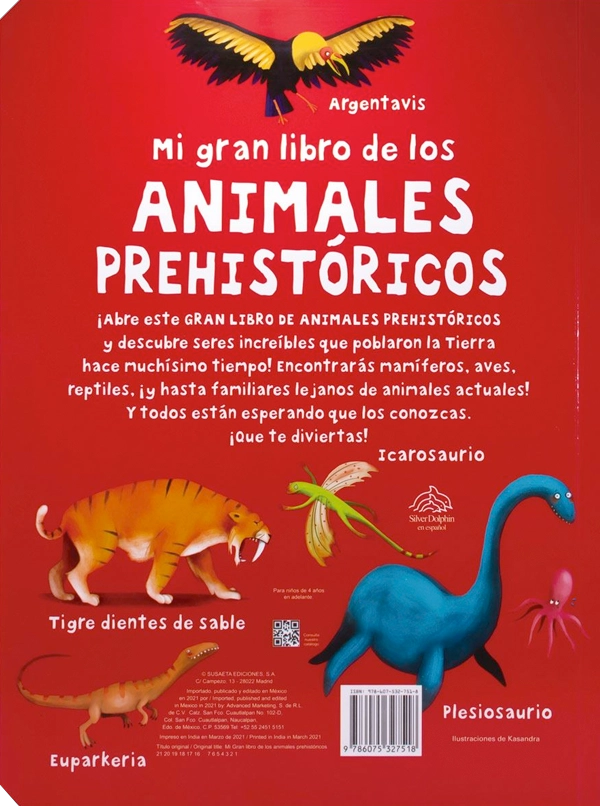 MI GRAN LIBRO DE LOS - ANIMALES PREHISTORICOS - SILVER DOLPHIN - 4
