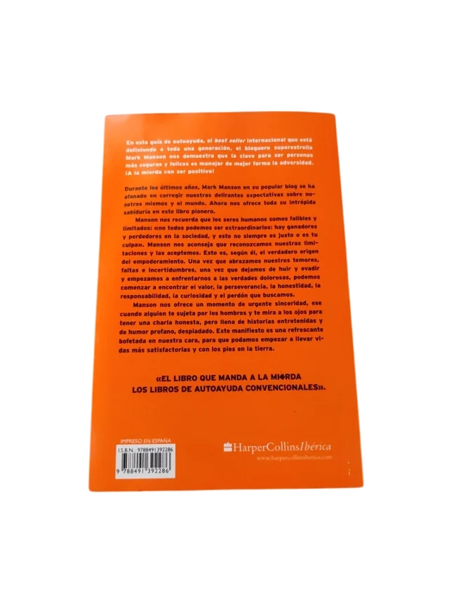 LIBRO EL SUTIL ARTE DE QUE (CASI TODO) TE IMPORTE UNA MIERD.. - MARK MANSON - 2