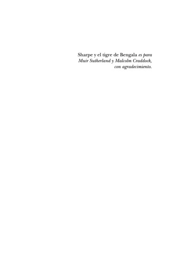 LIBRO SHARPE I - SHARPE Y EL TIGRE DE BENGALA - BERNARD CORNWELL - 2