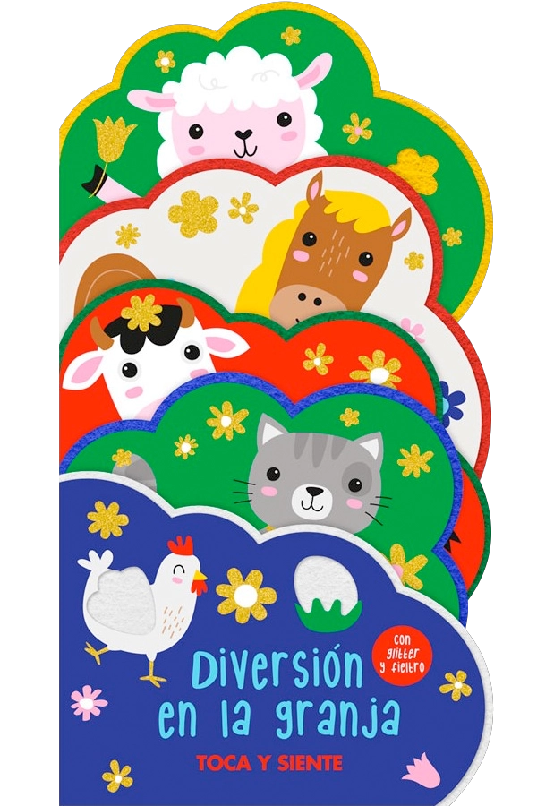 LIBRO TOCA Y SIENTE FIELTRO - DIVERSION EN LA GRANJA - TANJA LOUWERS - 5