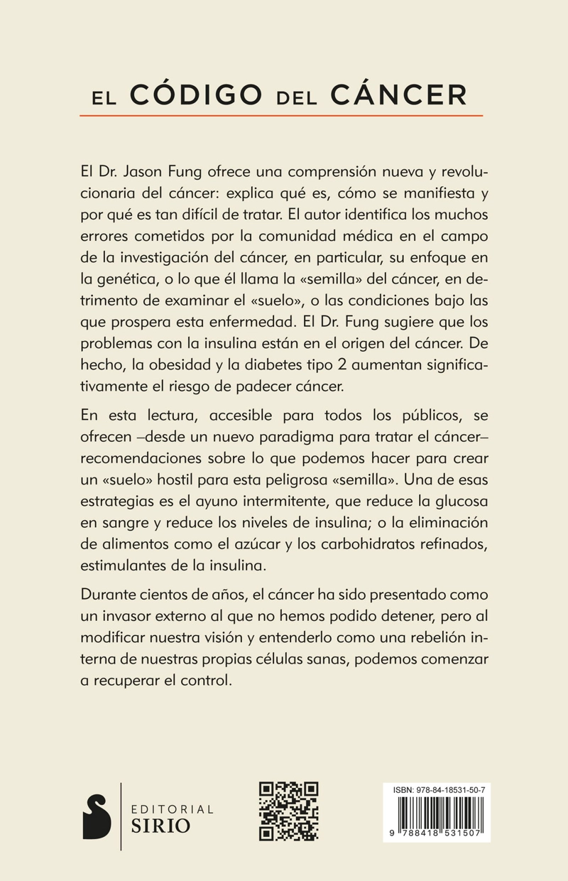 LIBRO EL CODIGO DEL CANCER - JASON FUNG - 4