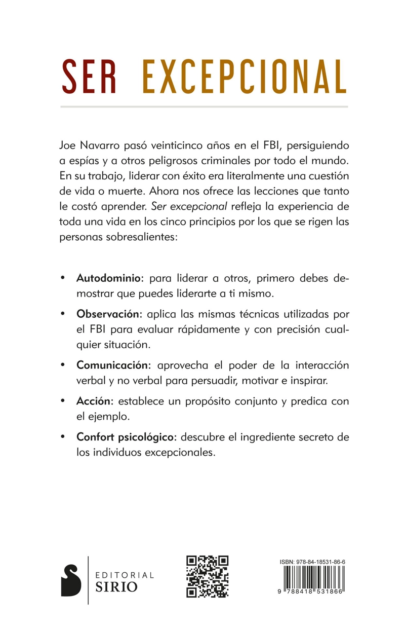 LIBRO SER EXCEPCIONAL - JOE NAVARRO - 3