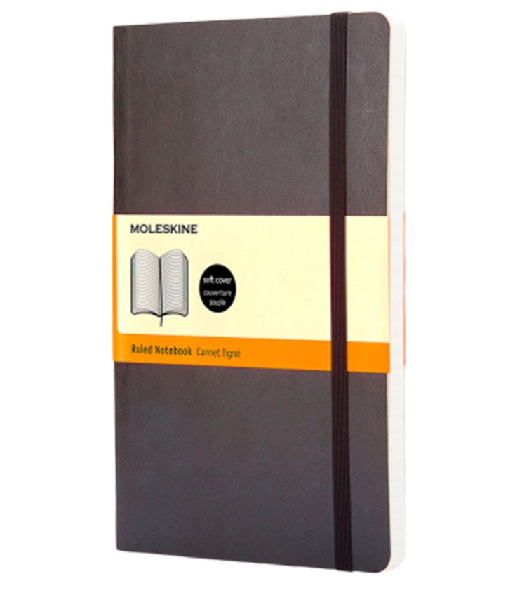 LIBRETA MOLESKINE CLASSIC NOTEBOOK T. BLANDA LARGE NEGRO DE RAYAS - 1