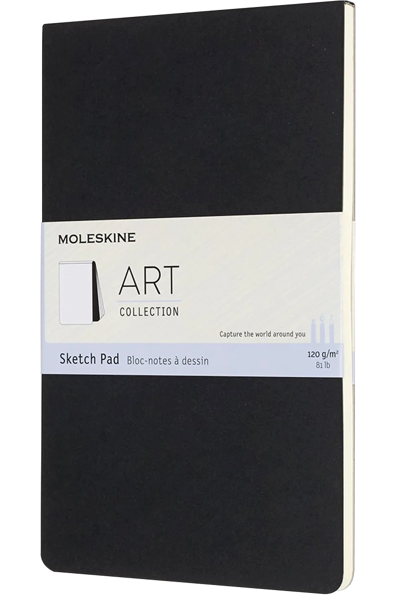 BLOCK DIBUJO MOLESKINE ART T. BLANDA LARGE NEGRO - 4