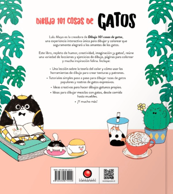 LIBRO DIBUJA 101 COSAS DE GATOS - LULU MAYO - 4