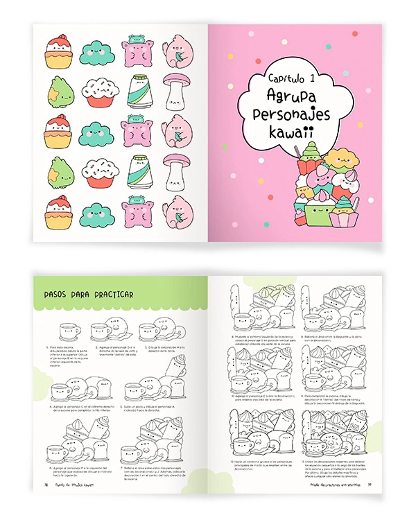 LIBRO MINI KAWAII - MUNDO DE DIBUJOS KAWAII - ZAINAB KHAN - 2