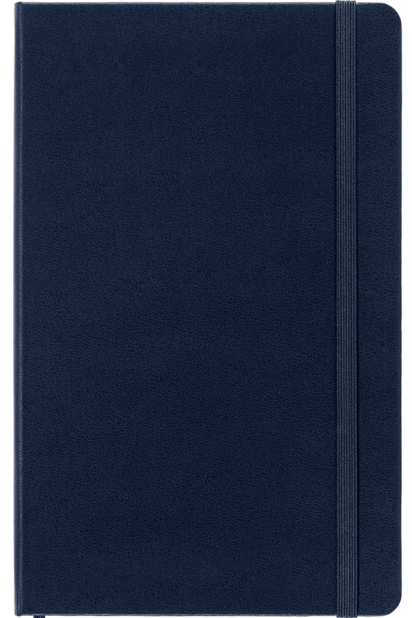 LIBRETA CLASICA TAPA DURA GRANDE AZUL ZAFIRO DE PUNTOS - 4