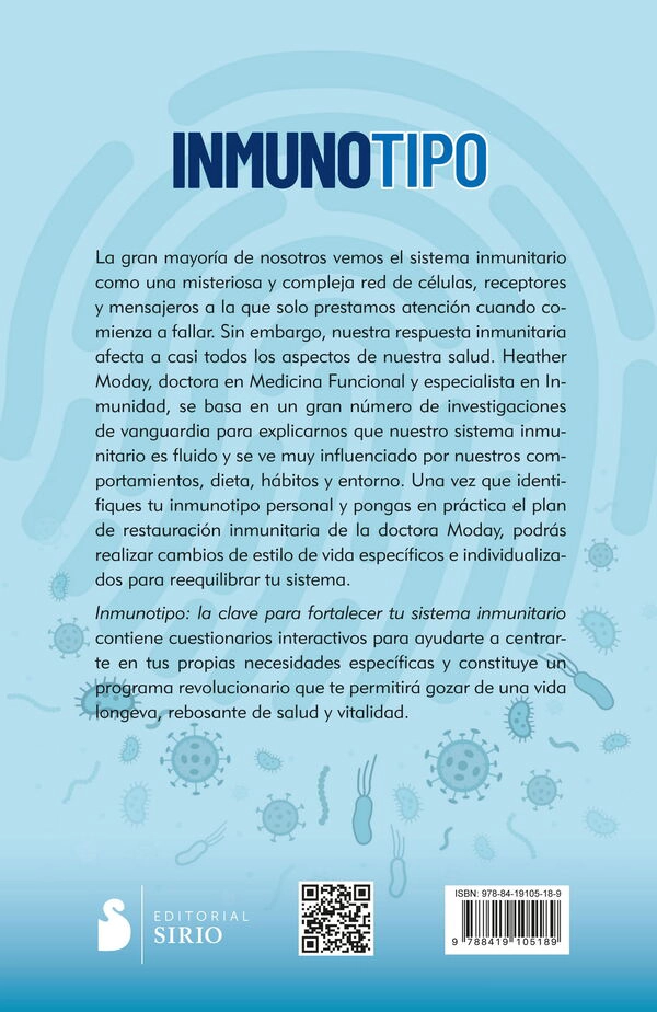 LIBRO INMUNOTIPO LA CLAVE PARA FORTALECER TU SISTEMA INMUNITARIO - DRA. HEATHER MODAY - 4