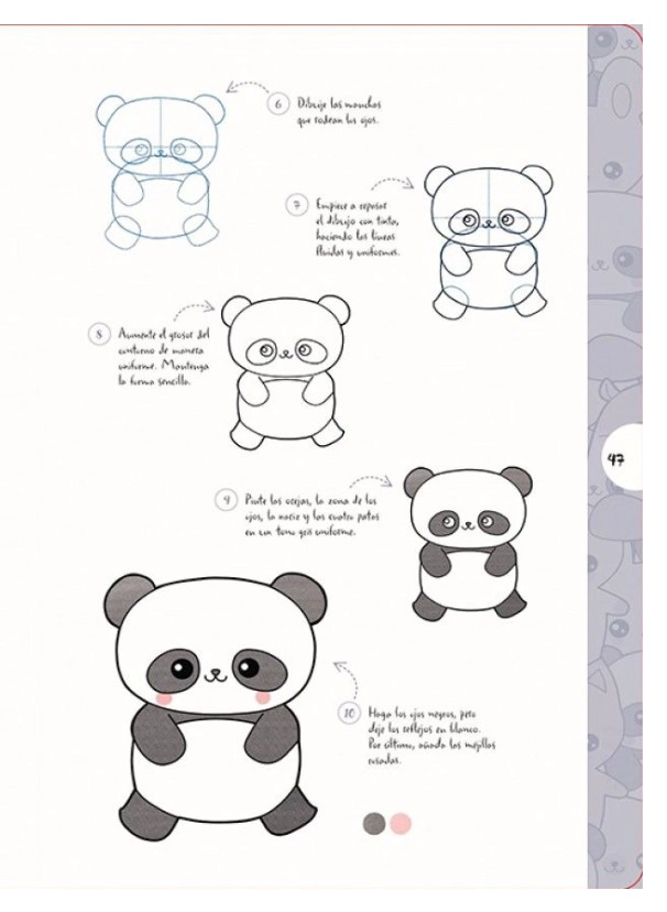 LIBRO DIBUJAR EN 10 PASOS - KAWAII - CHIE KUTSUKAWA - 2