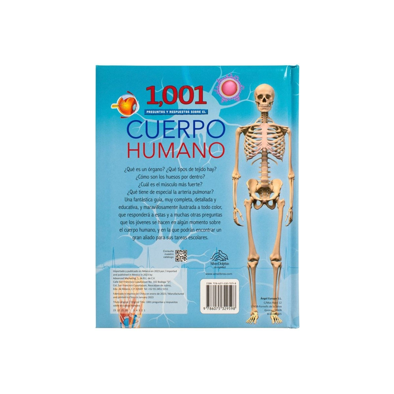 LIBRO 1001 PREGUNTAS Y RESPUESTAS SOBRE EL CUERPO HUMANO - SILVER DOLPHIN - 3