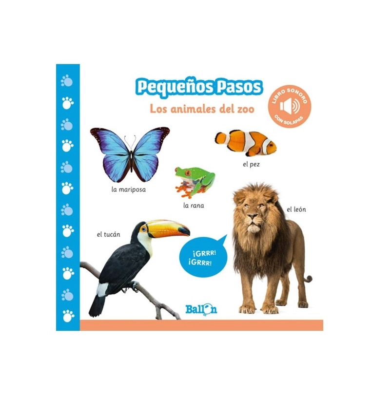 PEQUEÑOS PASOS - LOS ANIMALES DEL ZOO (LIBRO SONORO) - 1