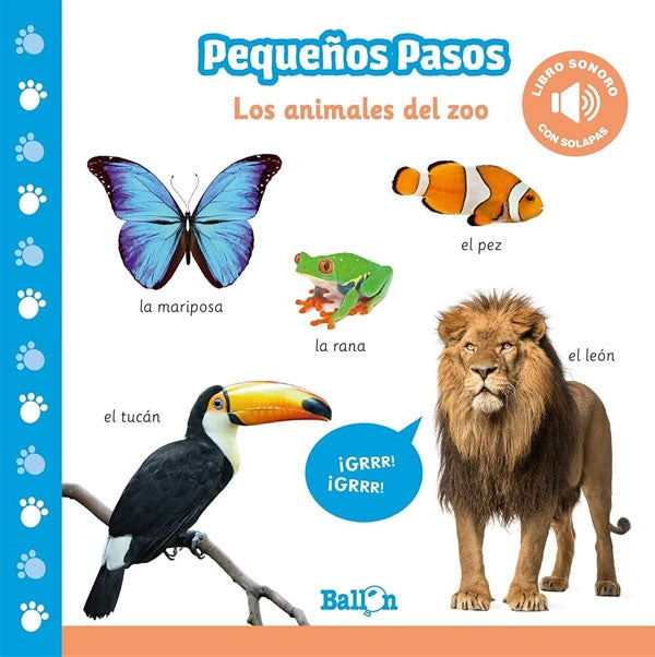 PEQUEÑOS PASOS - LOS ANIMALES DEL ZOO (LIBRO SONORO) - 3