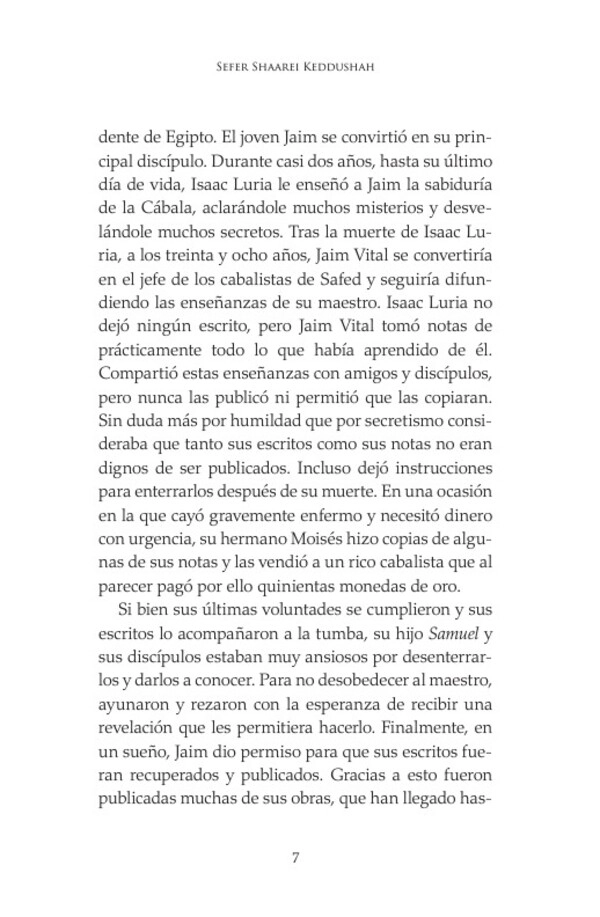 LIBRO LAS PUERTAS DE LA SANTIDAD - VITAL, JAIM BEN JOSEF - 5