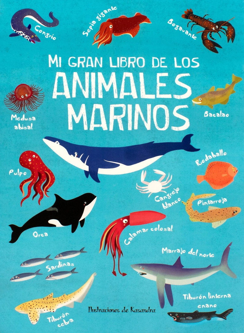 MI GRAN LIBRO - DE LOS ANIMALES MARINOS - SILVER DOLPHIN - 1