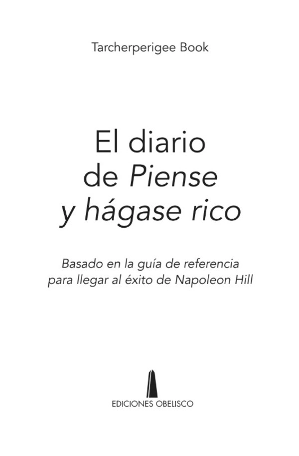 LIBRO EL DIARIO DE PIENSE Y HAGASE RICO - LINDSAY SQUIRE - 2