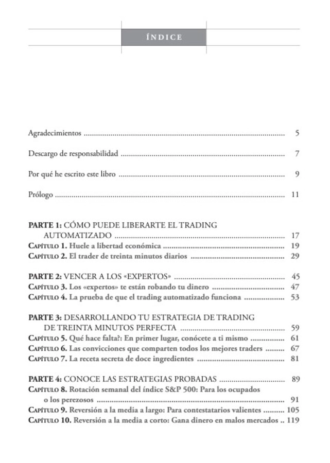 LIBRO EL TRADER DE TREINTA MINUTOS DIARIOS - LAURENS BENSDORP - 2