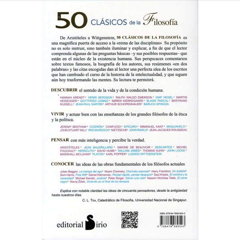 LIBRO 50 CLASICOS DE LA FILOSOFIA - TOM BUTLER BOWDON - 2