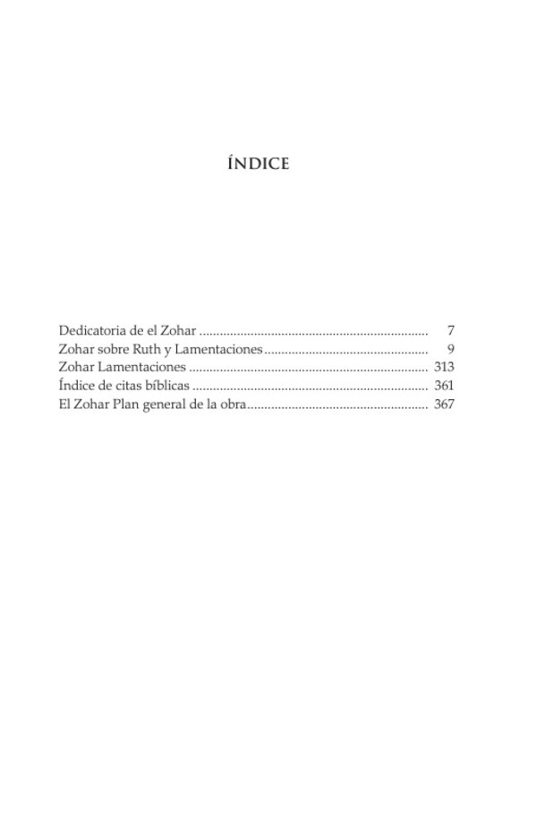 ZOHAR SOBRE RUTH Y LAMENTACIONES - 2