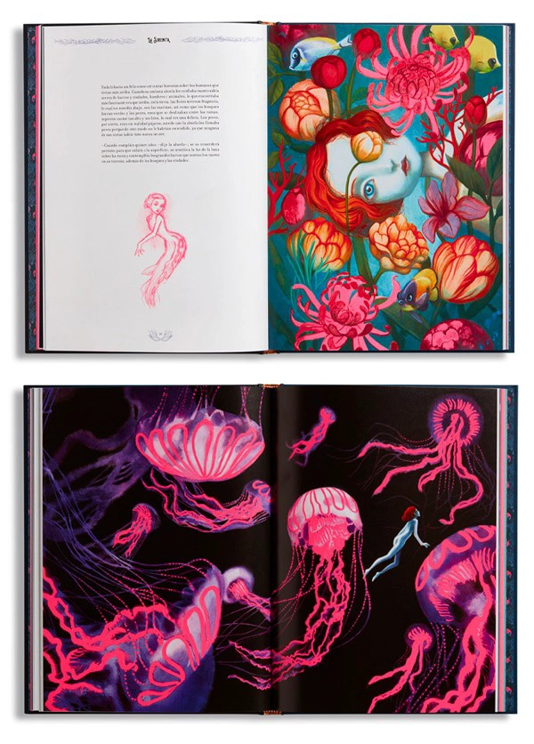 LIBRO CUENTOS CLASICOS ILUSTRADOS - LA SIRENITA - BENJAMIN LACOMBE - 2