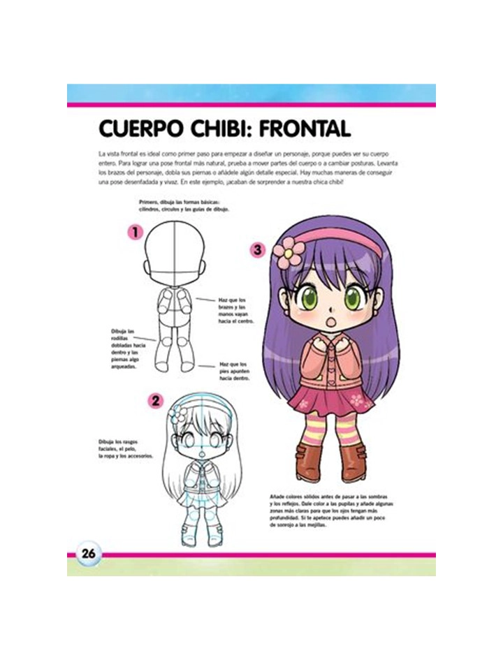 LIBRO COMO DIBUJAR CHIBIS. UNA GUIA PASO A PASO - SAMANTHA WHITTEN - 3