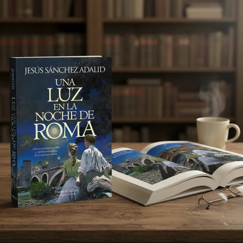 LIBRO UNA LUZ EN LA NOCHE DE ROMA JESUS SANCHEZ ADALID - 2