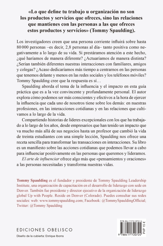 LIBRO EL ARTE DE INFLUENCIAR - TOMMY SPAULDING - 2