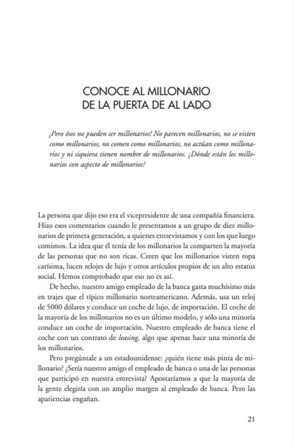 EL MILLONARIO DE LA PUERTA DE AL LADO - 3