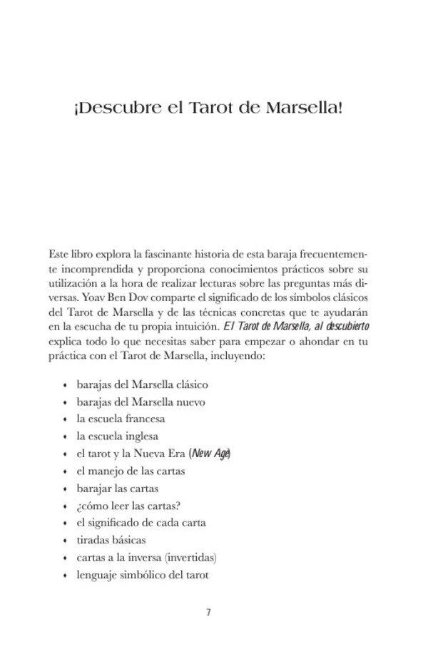 EL TAROT DE MARSELLA, AL DESCUBIERTO - 7