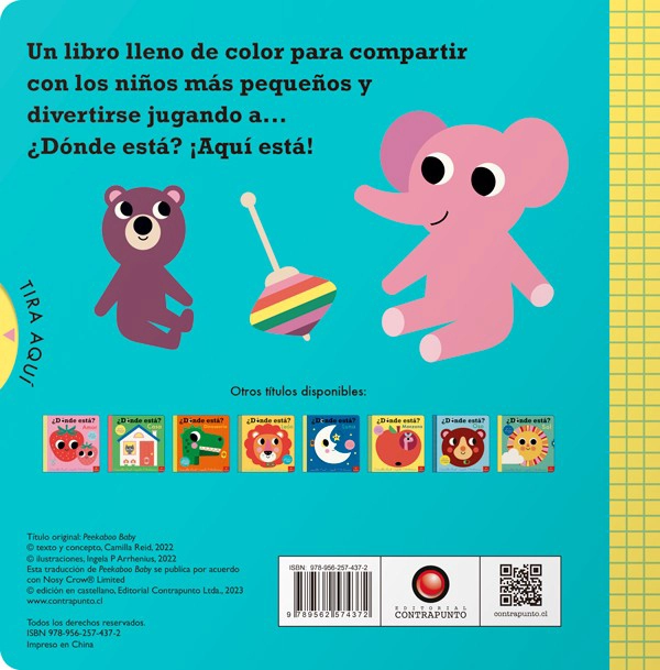 LIBRO DONDE ESTA? - BEBE - CAMILLA REID - 2