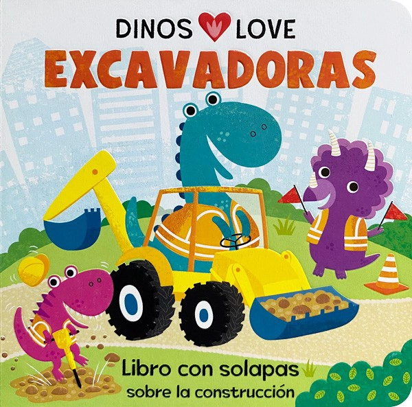 LIBRO DINOS LOVE - EXCAVADORAS - PTERRY REDWING - 1