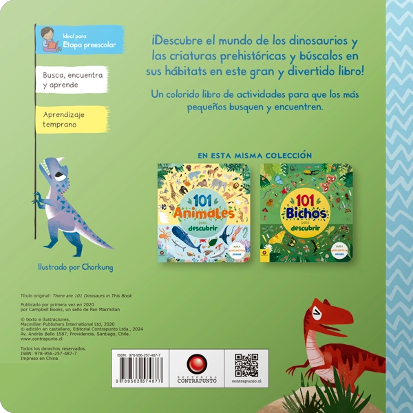 LIBRO 101 DINOSAURIO PARA DESCUBRIR - CAMBELL BOOKS - 6