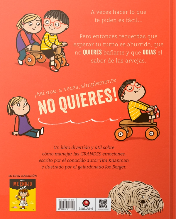 LIBRO PEQUEÑOS GRANDES SENTIMIENTOS - A VECES NO QUIERO - TIMOTHY KNAPMAN - 7