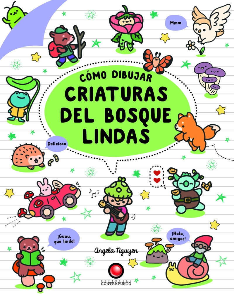 LIBRO CÓMO DIBUJAR CRIATURAS DEL BOSQUE LINDAS - ANGELA NGUYEN - 1