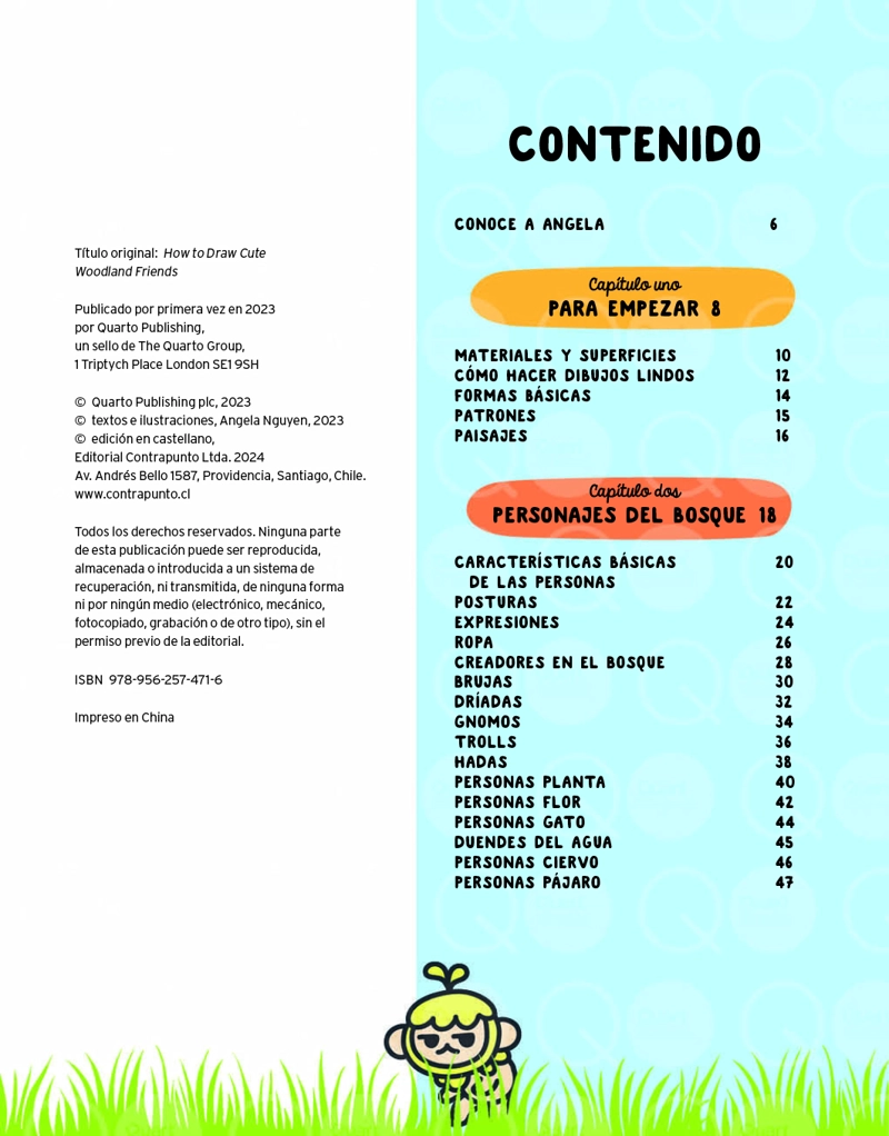 LIBRO CÓMO DIBUJAR CRIATURAS DEL BOSQUE LINDAS - ANGELA NGUYEN - 2