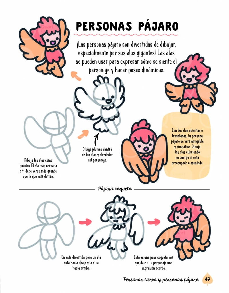 LIBRO CÓMO DIBUJAR CRIATURAS DEL BOSQUE LINDAS - ANGELA NGUYEN - 6