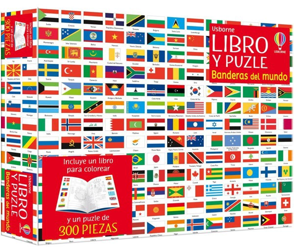 LIBRO Y PUZZLE. BANDERAS DEL MUNDO (300 PIEZAS) - 6