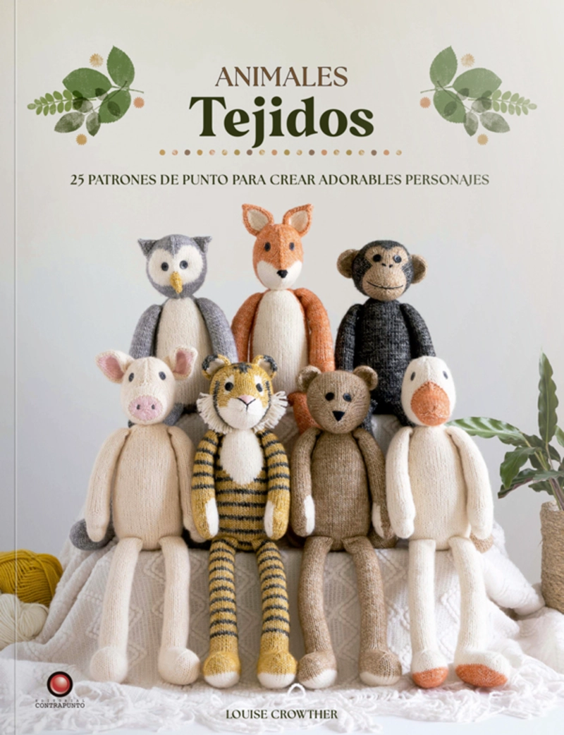 LIBRO ANIMALES TEJIDOS - LOUISE CROWTHER - 1